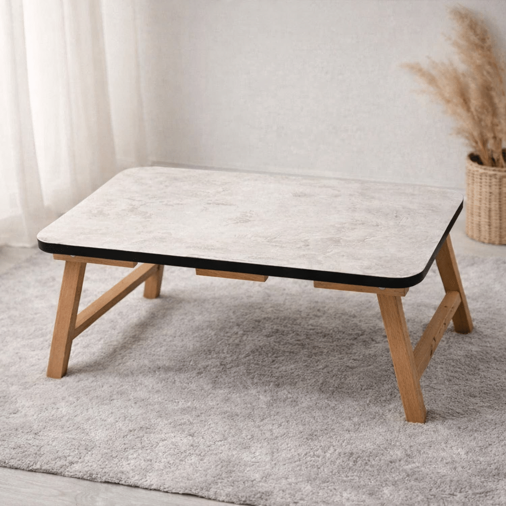 Multi-Purpose Wooden Folding Table – Portable Lap Desk for Study, Reading, and Laptop Use - Image 4