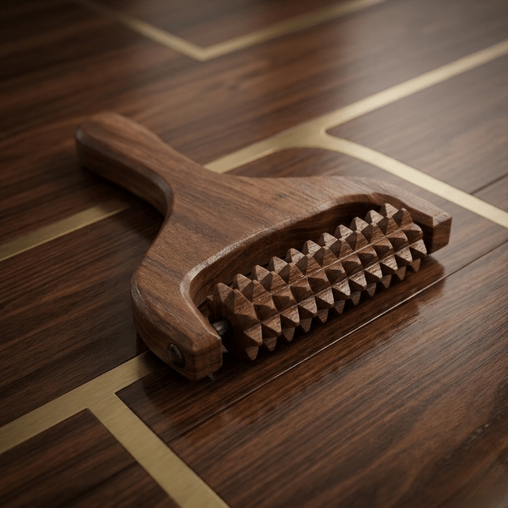 Handcrafted Wooden Scalp, Head, Neck, and Shoulder Massager – Reflexology & Acupressure Roller - Image 2