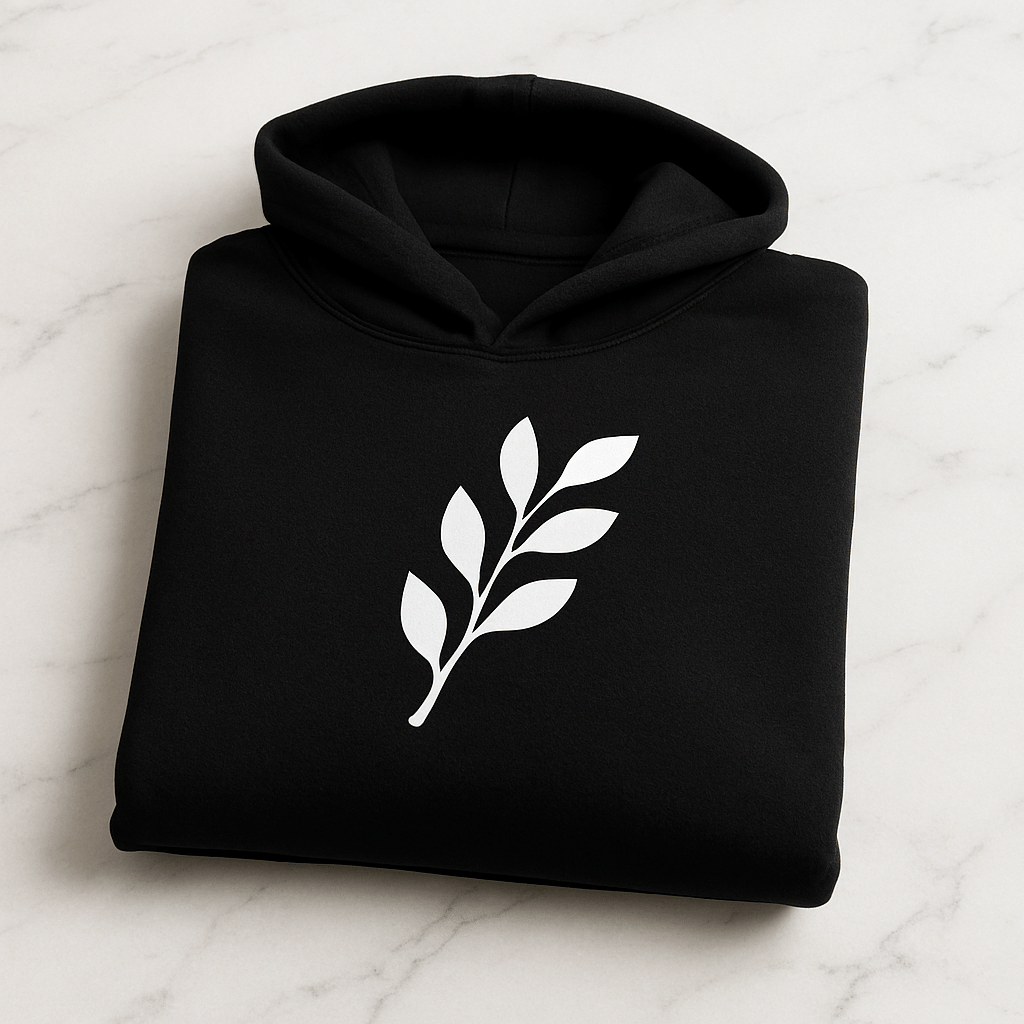 Comfortable Printed Black Hoodie for Men – Premium Fabric & Fit - Image 2