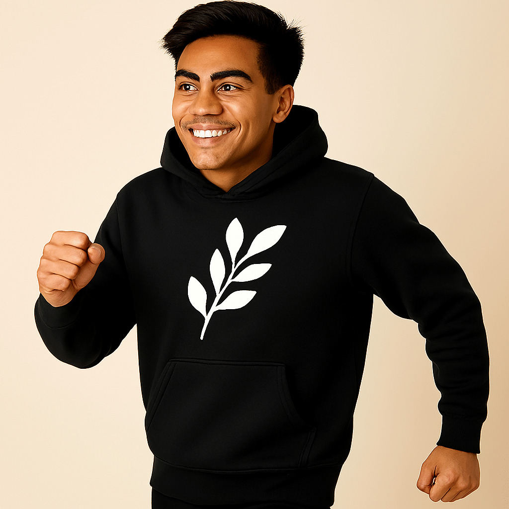 Comfortable Printed Black Hoodie for Men – Premium Fabric & Fit - Image 3