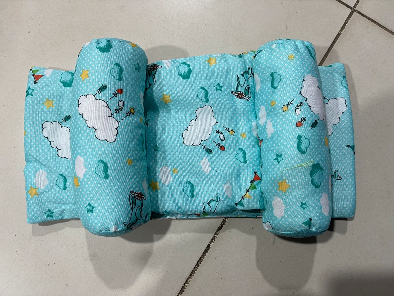 Soft Head Shaping Newborn Pillow for Flat Head Prevention, Breathable & Portable Infant Cushion - Baby Head Shaping Pillow - Adjustable Newborn Baby Head Shaping Pillow ( Random Color & Design ) - Without Box - Image 6