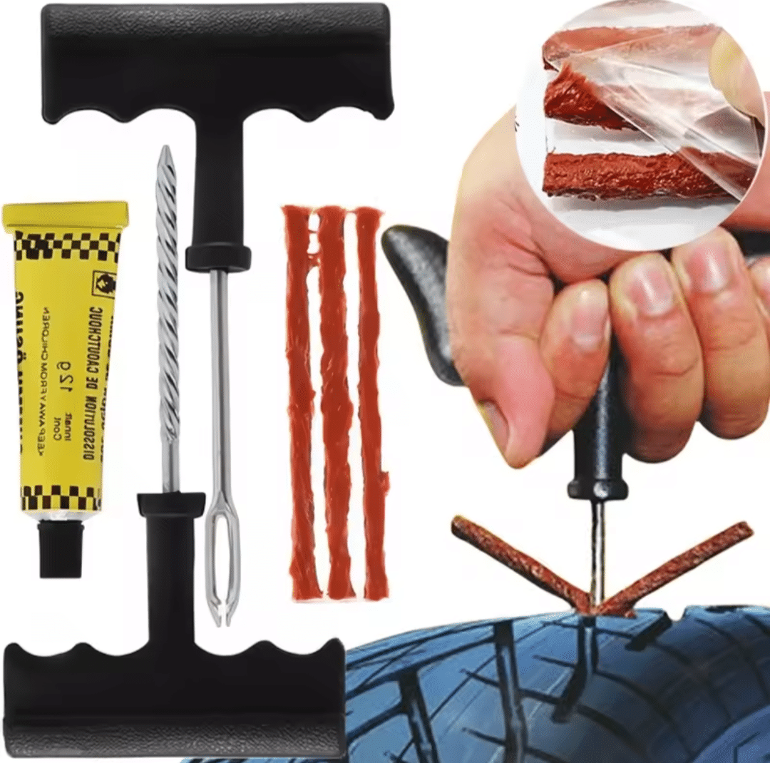 Tubeless Tire Repair Kit Car Motorcycle Bike Puncture Repair Tool Set - Image 4