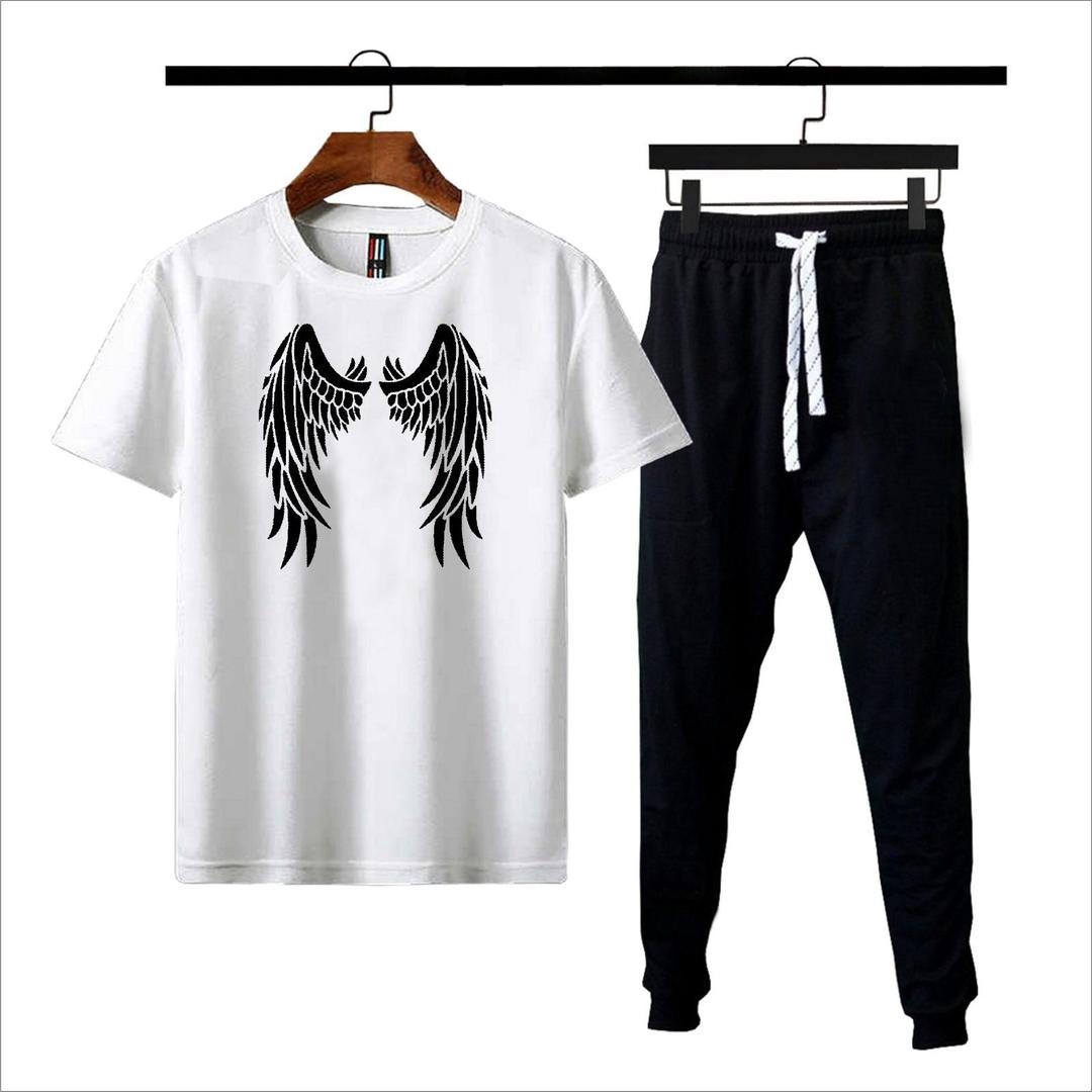 Premium Micro Men’s Tracksuit Angel Print – Comfortable Sportswear | Gym & Workout Suit - Image 5