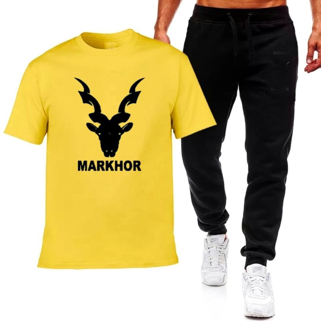 Premium Micro Men’s Tracksuit Markhor Print Comfortable Sportswear For Gym Workout Training And Daily Wear - Image 5