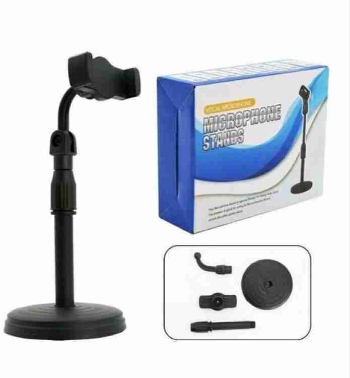 Adjustable Mobile Phone Stand with Flexible Gooseneck Arm & Stable Base for Recording, Live Streaming & Video Calls