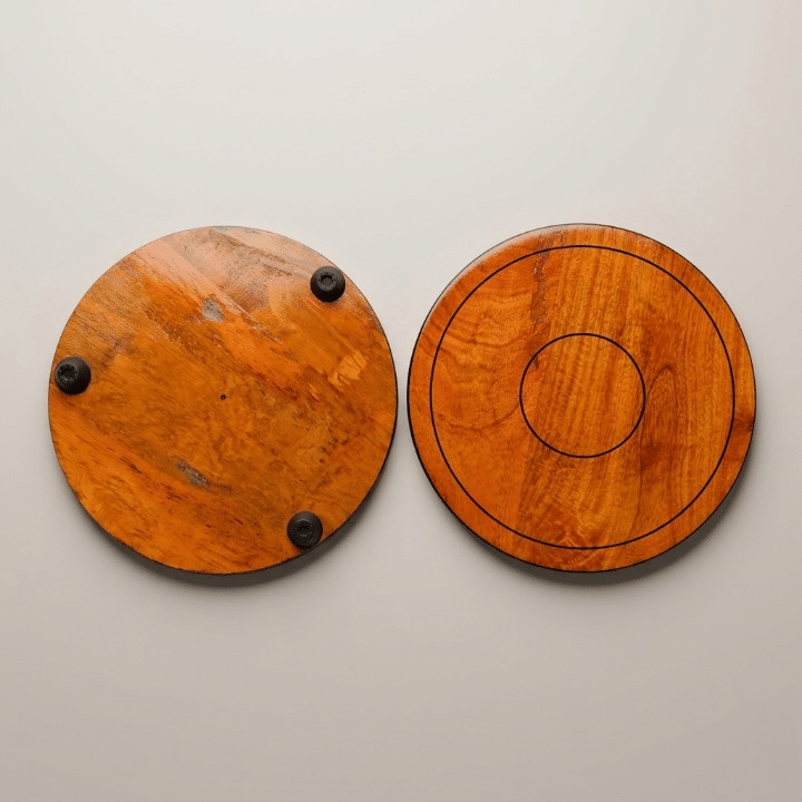 White & Brown Wooden Patra Board – Roti, Chapati & Paratha Making Base - Image 4