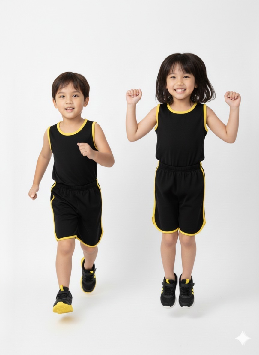 Kids Cool Summer Sando Outfit – Lightweight Sleeveless Casual Wear for Boys & Girls, Soft Breathable Fabric - Image 3