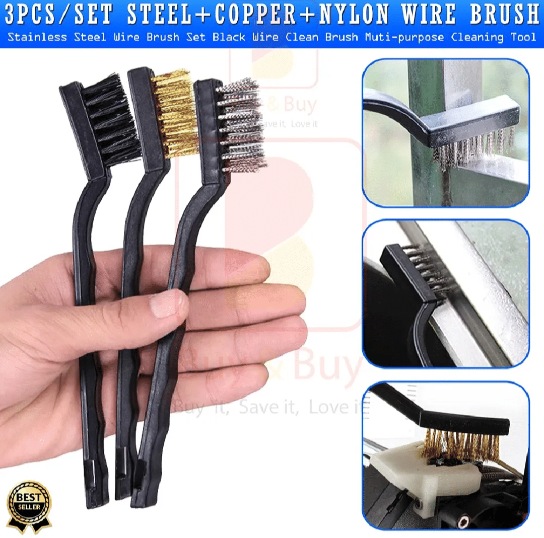 Rust, Paint & Dirt Removal Scrape Stainless Steel Bristles - Image 2