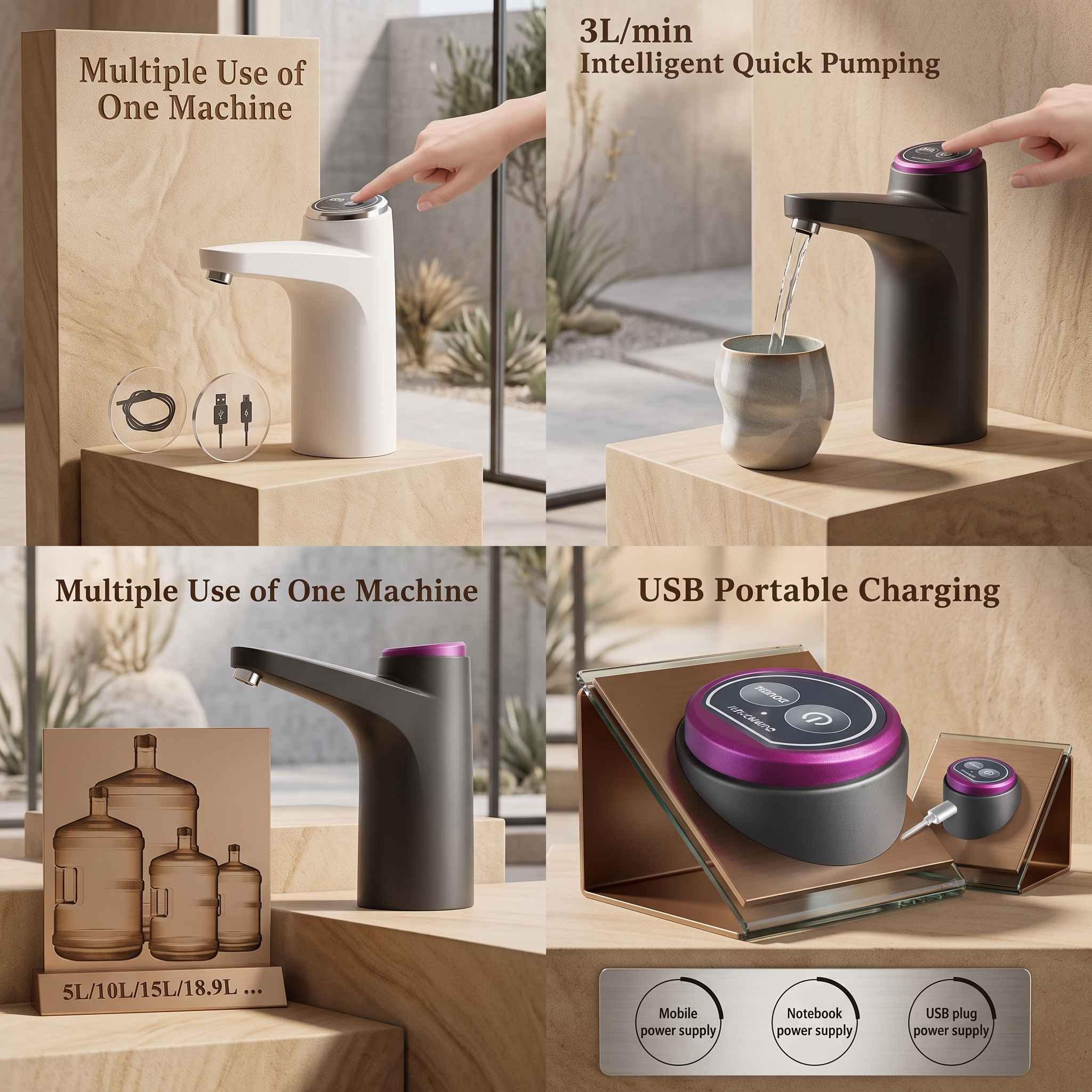 Automatic Portable Water Bottle Pump Dispenser - Image 4