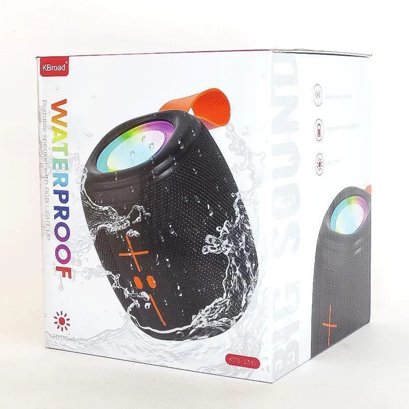 KTS-2310 Waterproof RGB Bluetooth Speaker – Portable Outdoor Wireless Speaker with Deep Bass & LED Light Up Display - Image 5