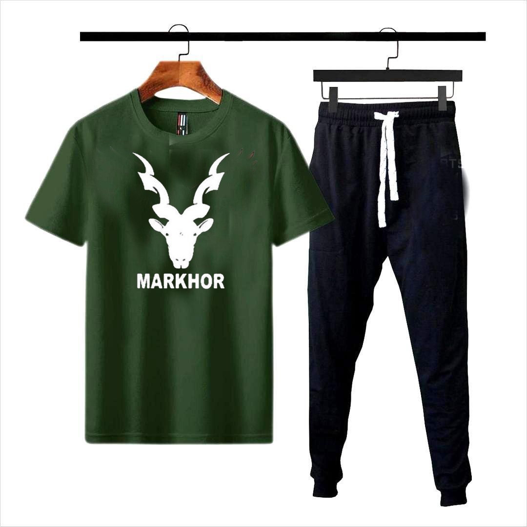 Premium Micro Men’s Tracksuit Markhor Print Comfortable Sportswear For Gym Workout Training And Daily Wear - Image 7