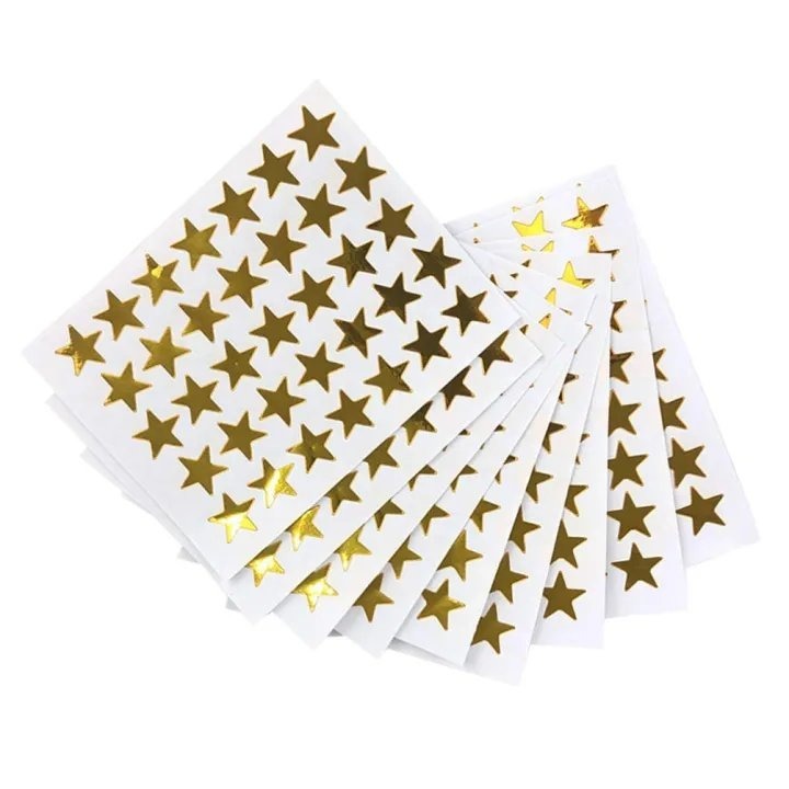 350 PVC Star Stickers Self Adhesive Removable Sparkle Rewards Funny Stickers For Teacher Encourage Students Kids - Stationery Accessory Designed - Image 4
