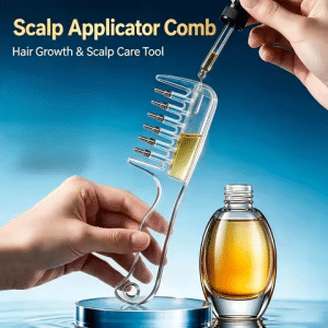 Scalp Massage & Relaxing Comb with Rolling Balls – Gentle Head Massager Comb for Scalp Massage, Hair Care & Relaxation (Random Color)