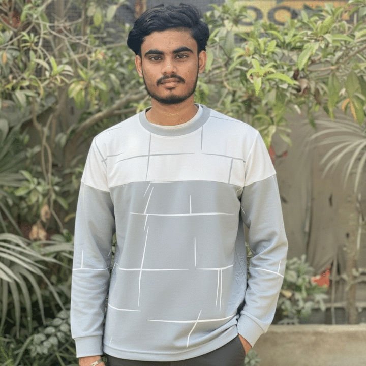 Lining Print Cotton Jersey T Shirts Full Sleeves Providing Premium Quality With Smart Look Easy Wash And Comfortable Ready To Wear Design - Image 7