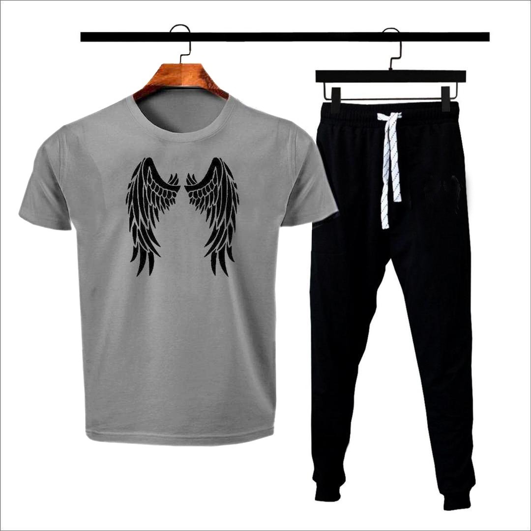 Premium Micro Men’s Tracksuit Angel Print – Comfortable Sportswear | Gym & Workout Suit - Image 7
