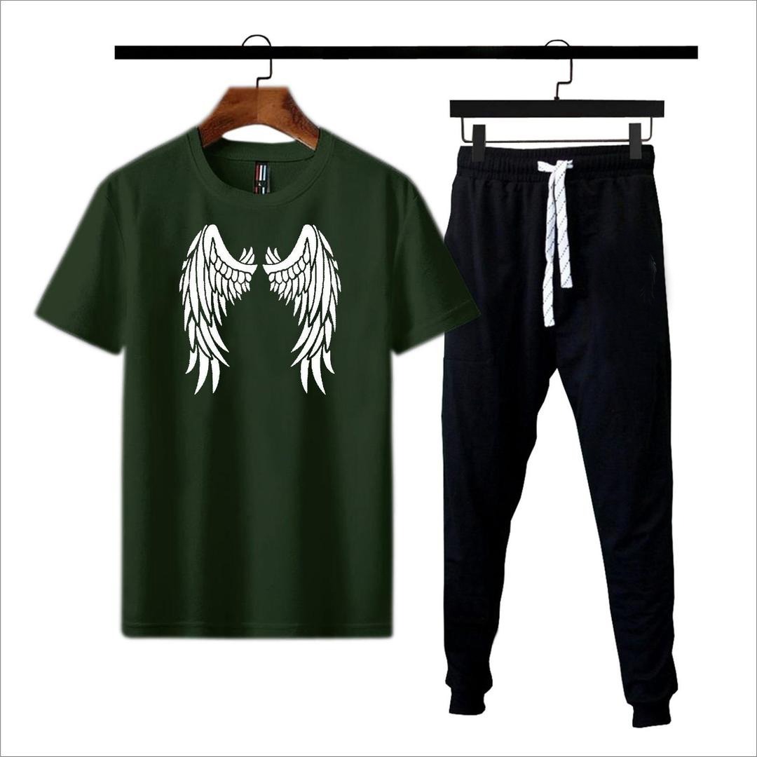 Premium Micro Men’s Tracksuit Angel Print – Comfortable Sportswear | Gym & Workout Suit - Image 4