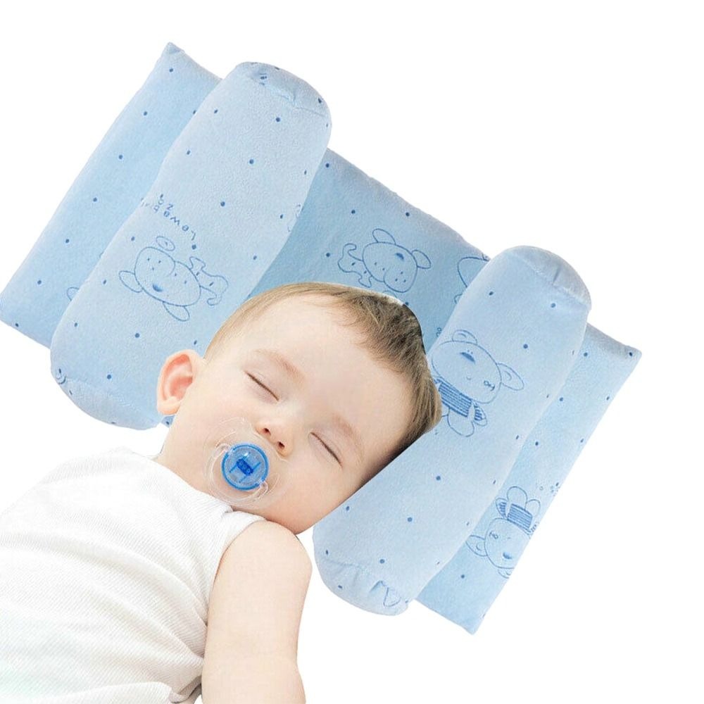 Soft Head Shaping Newborn Pillow for Flat Head Prevention, Breathable & Portable Infant Cushion - Baby Head Shaping Pillow - Adjustable Newborn Baby Head Shaping Pillow ( Random Color & Design ) - Without Box